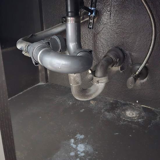 Dirty plumbing pipe