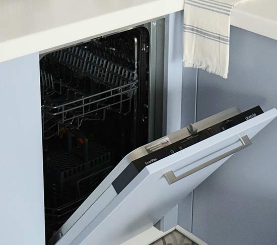 Open dishwasher