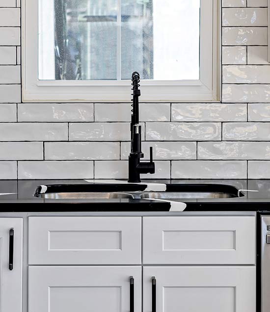 Kitchen sink in a Dallas home
