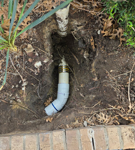 repair sewer line pipe in the ground in Dallas, TX