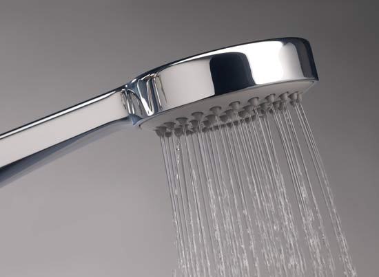 Running shower head