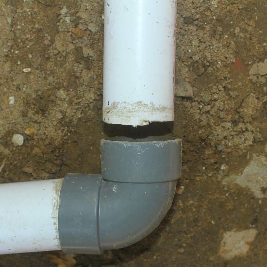 Broken plumbing pipe